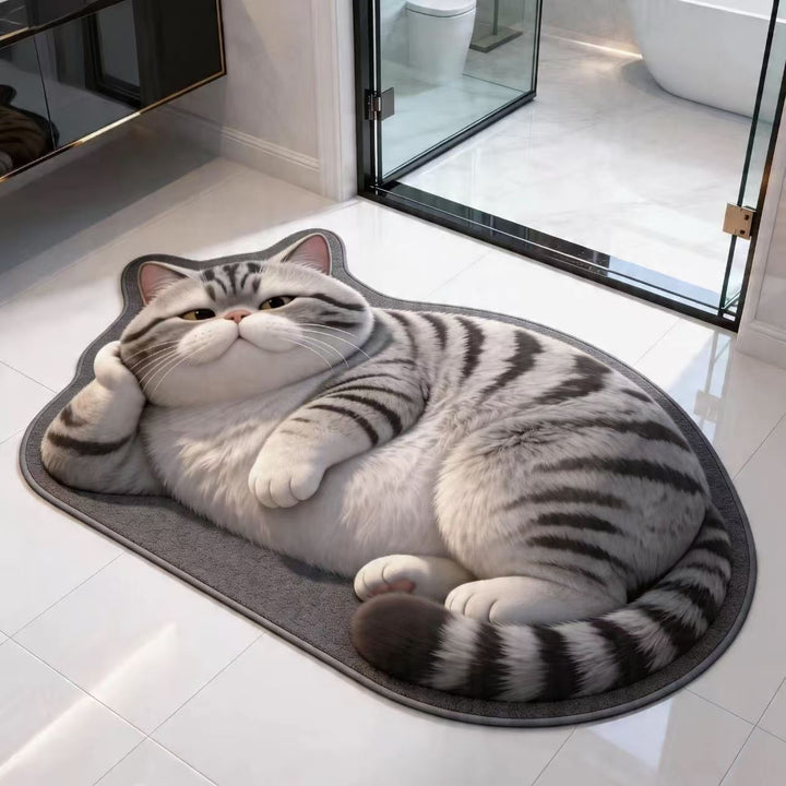 Pluche Cartoon Kat Vloerkleed