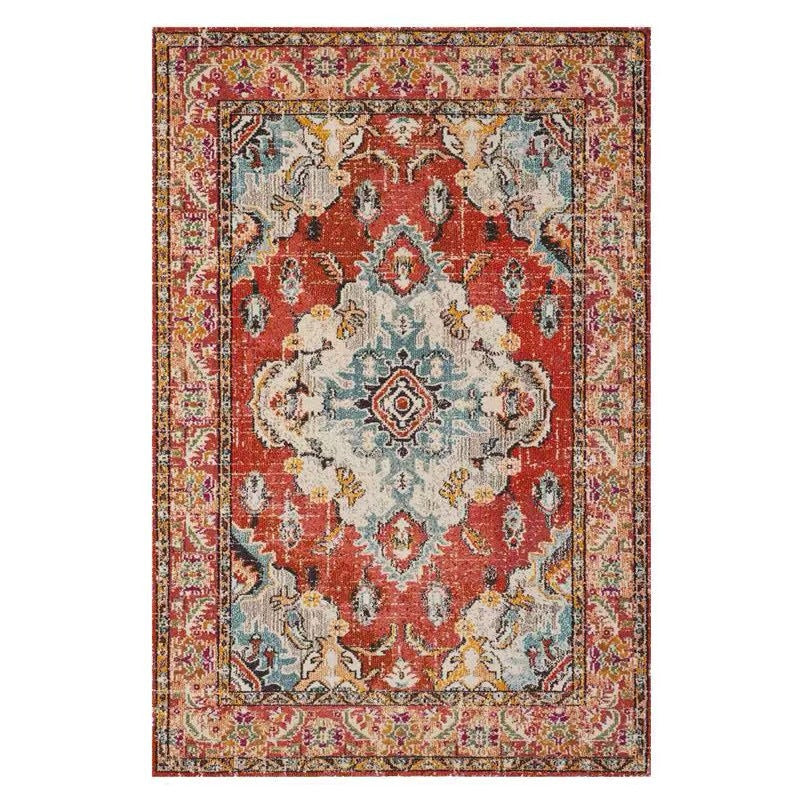 Vintage-geïnspireerd Bloemenprint Vloerkleed
