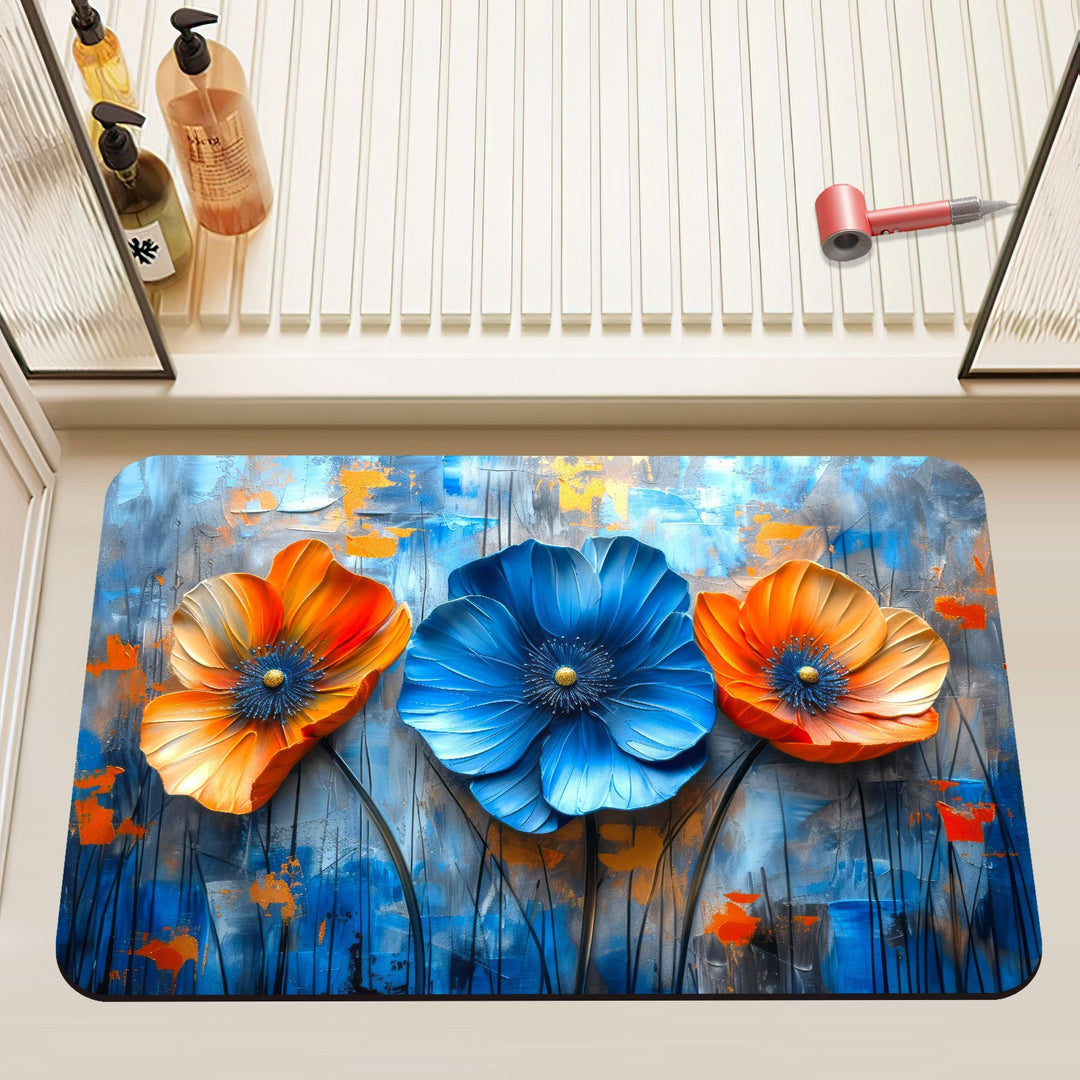 Artistieke Bloemen Badmat