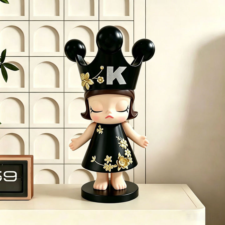 Decoratieve Gekroonde Popfiguur voor Thuis Decoratie