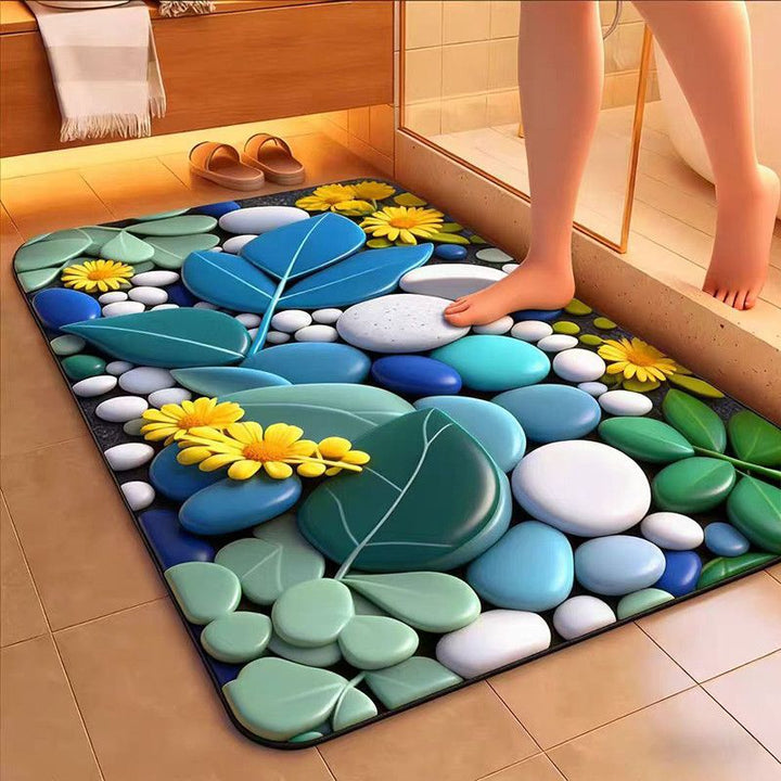 Artistic Floral Badmat