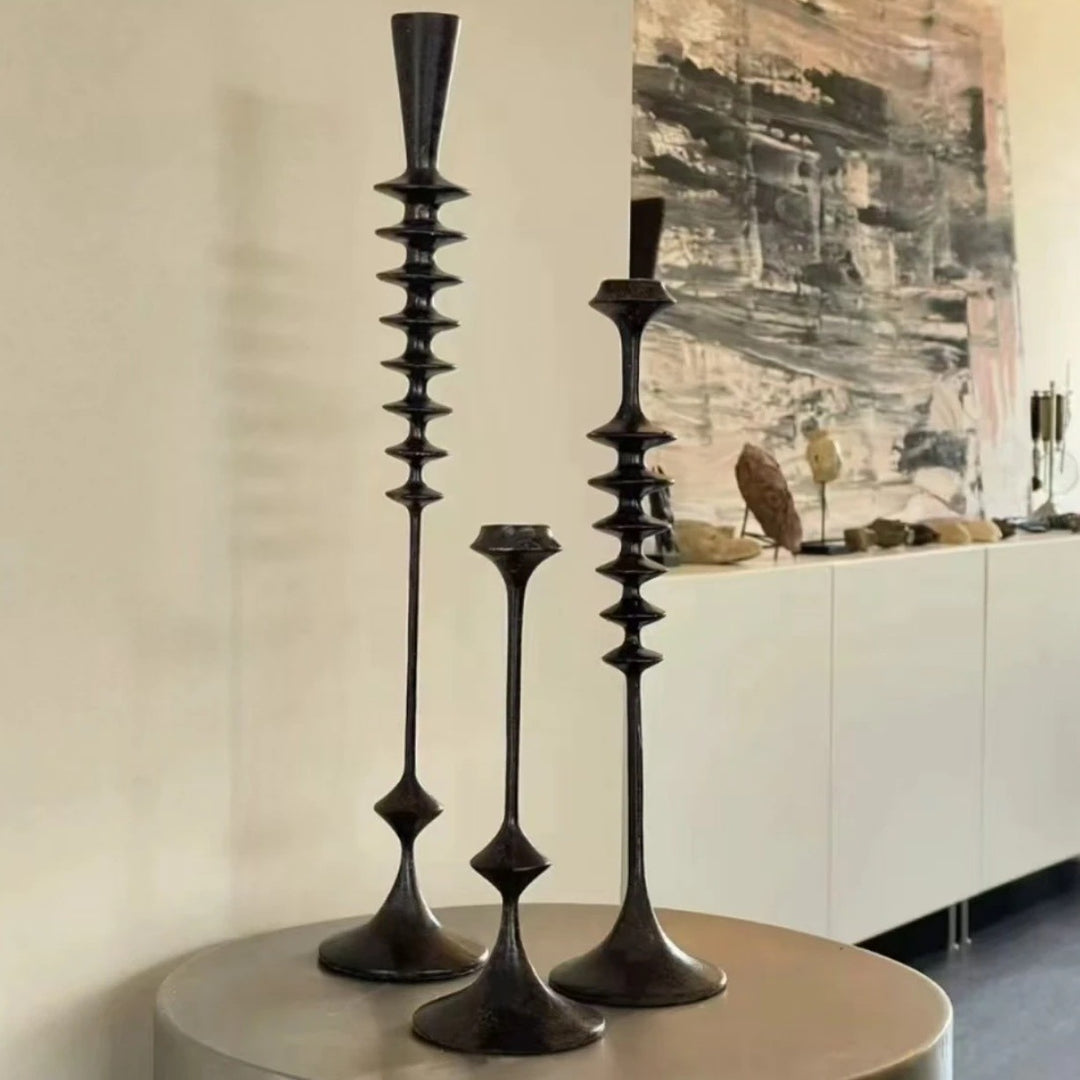 Artistieke Kaarsenhouder Set