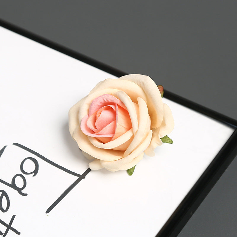 Elegante Zijde Rozen Speld voor Decoratief Gebruik