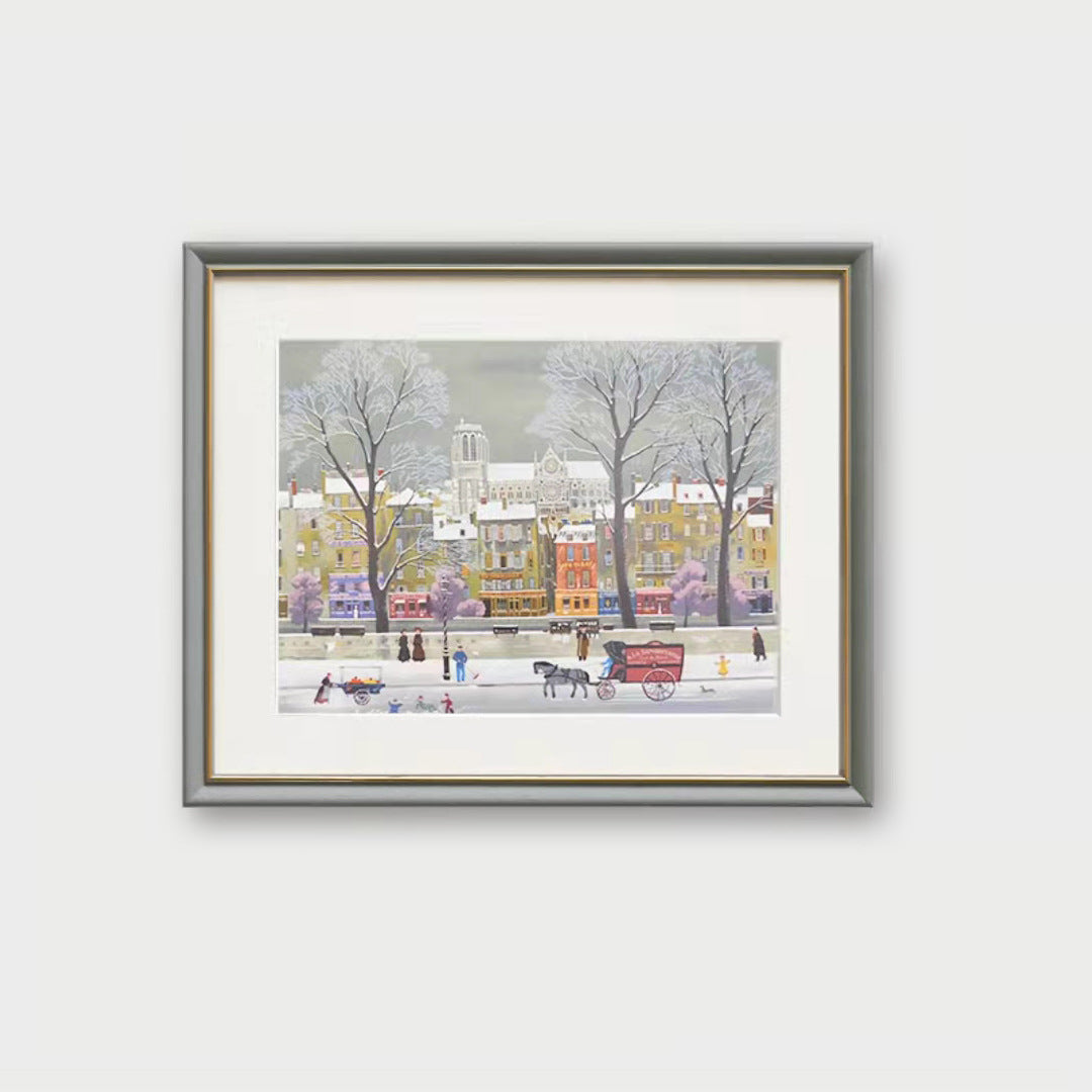 Ingelijste Winterlandschap Kunstwerk