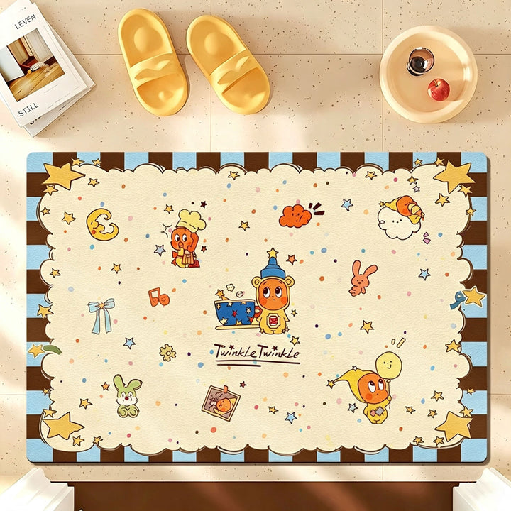 Speelse Badmat met Cartoon-Thema