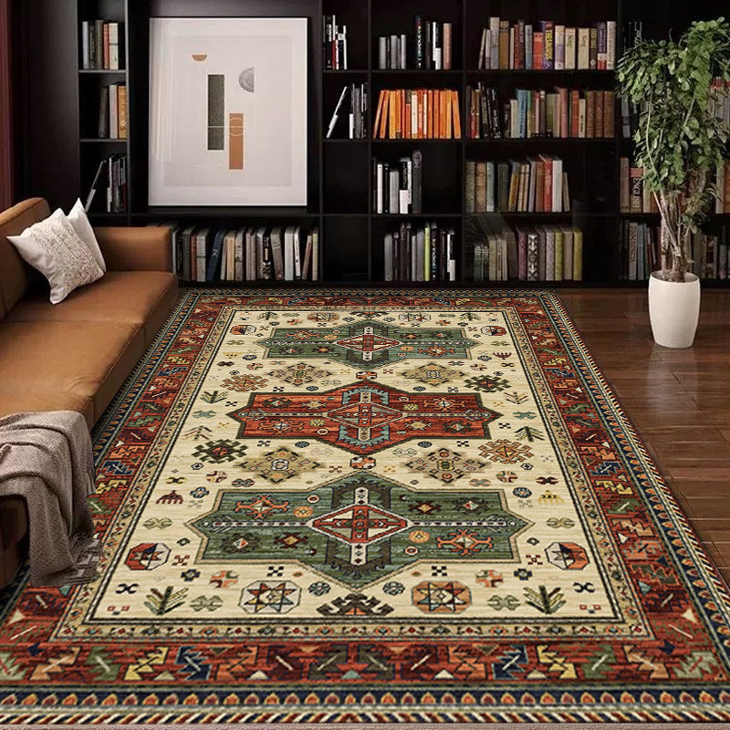 Vintage-Inspirerende Geometrische Tapijt