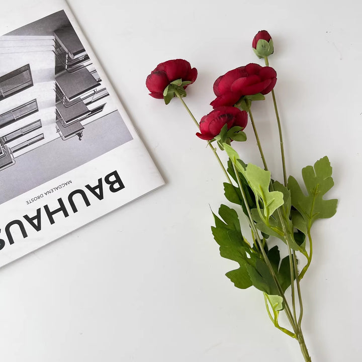 Levensechte Kunstmatige Ranunculus Steel