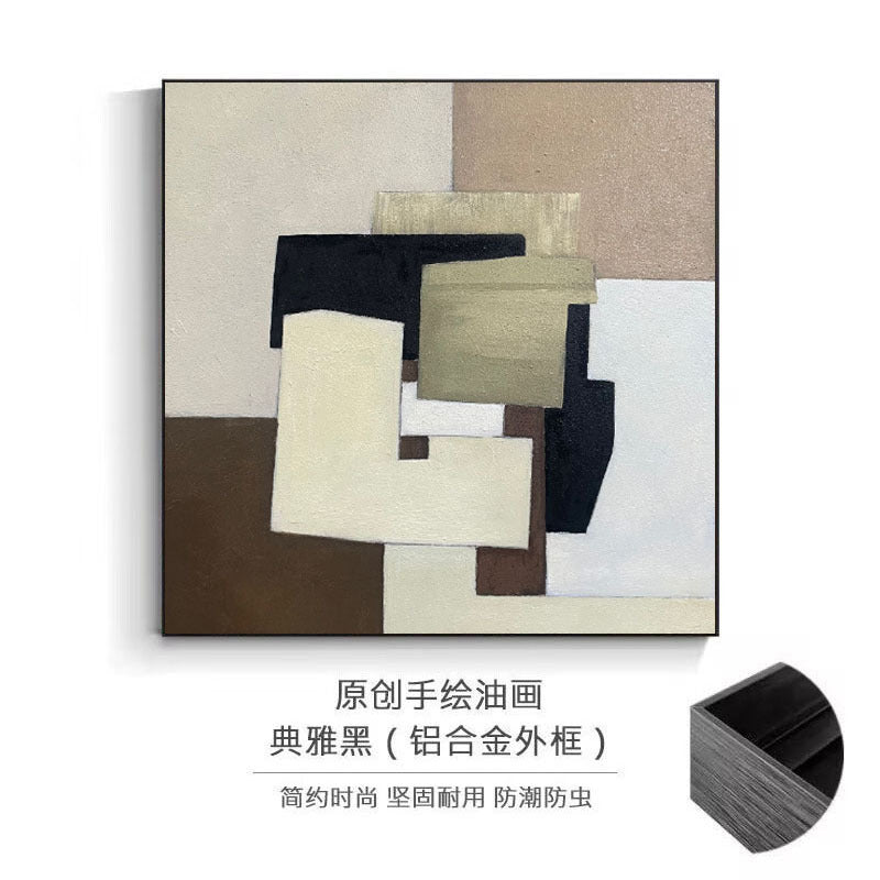 Abstract Geometric Canvas Wanddecoratie