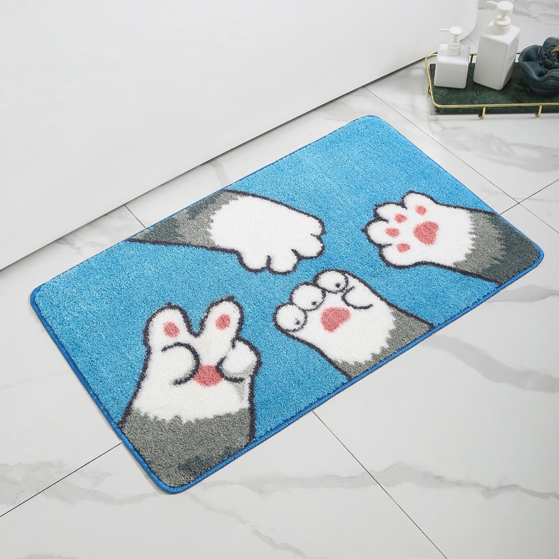 Lemon-geprinte Pluche Badmat