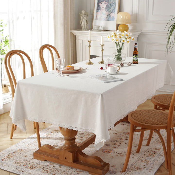 Elegante Tafelkleed met Kant Trim
