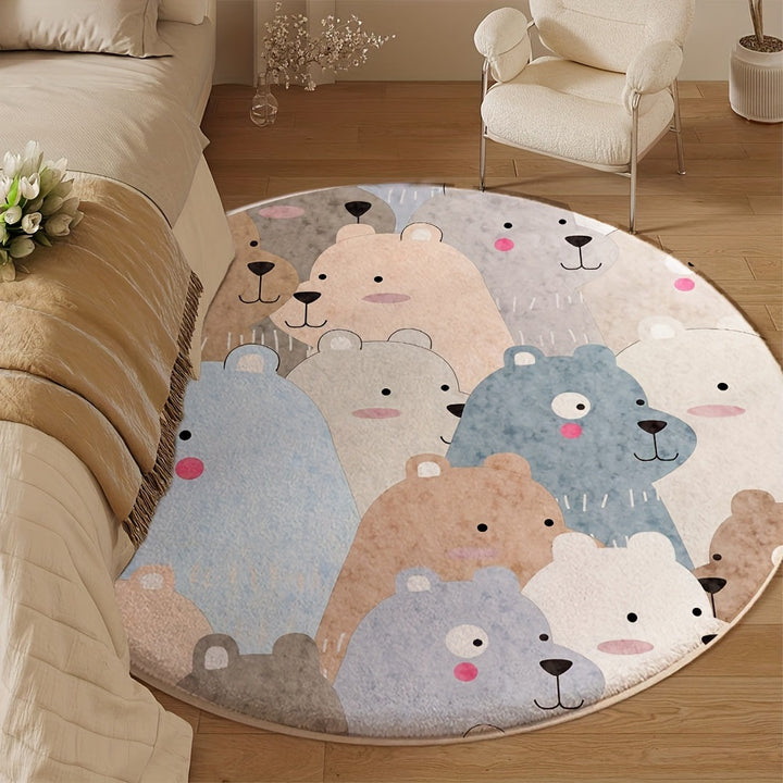Leuke Cartoonfiguur Ronde Vloerkleed