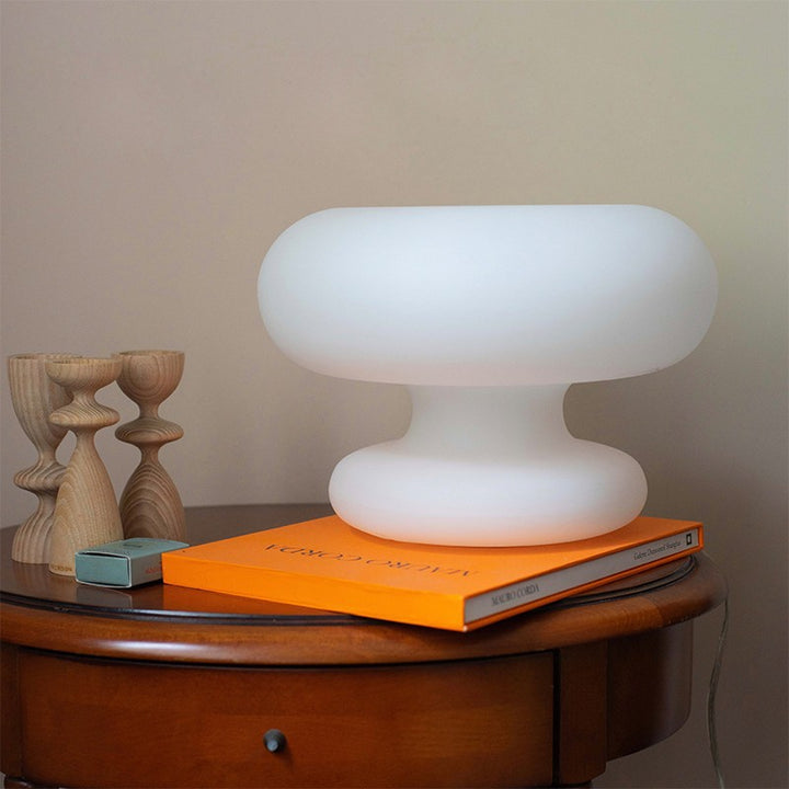 Moderne Glazen Tafel lamp met Zachte Verlichting