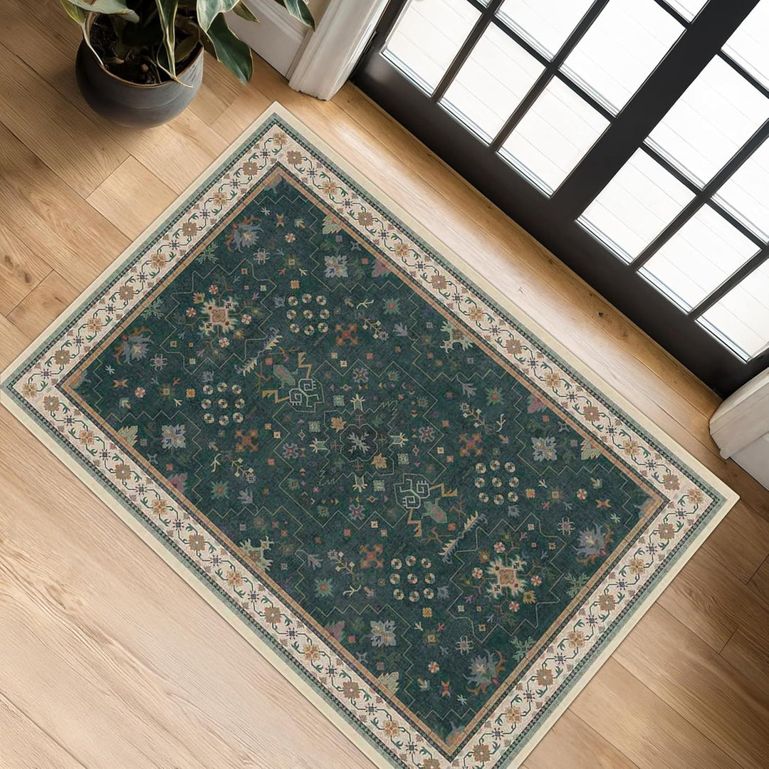Vintage-Inspirerende Paisley Vloerkleed