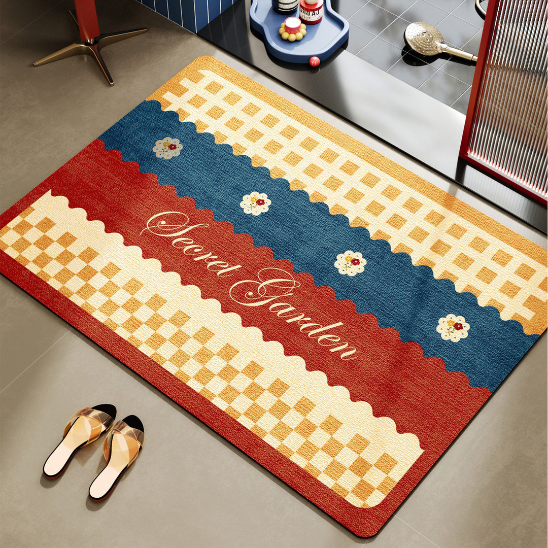 Vrolijke Bloemen Decoratieve Gebiedsmat
