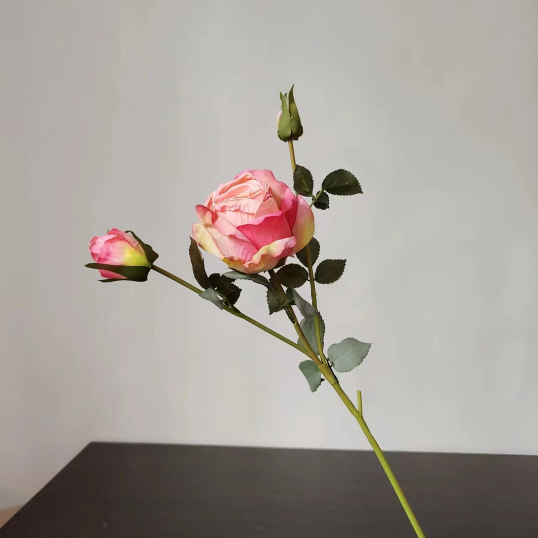 Levensechte Decoratieve Zijden Rozensteel