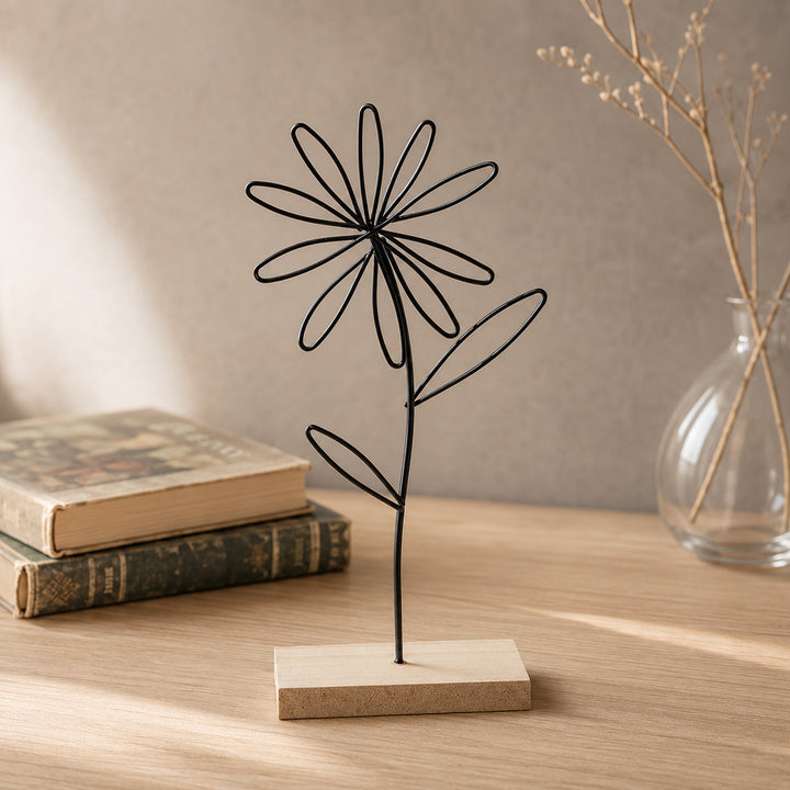 Bloemen Draad Sculptuur