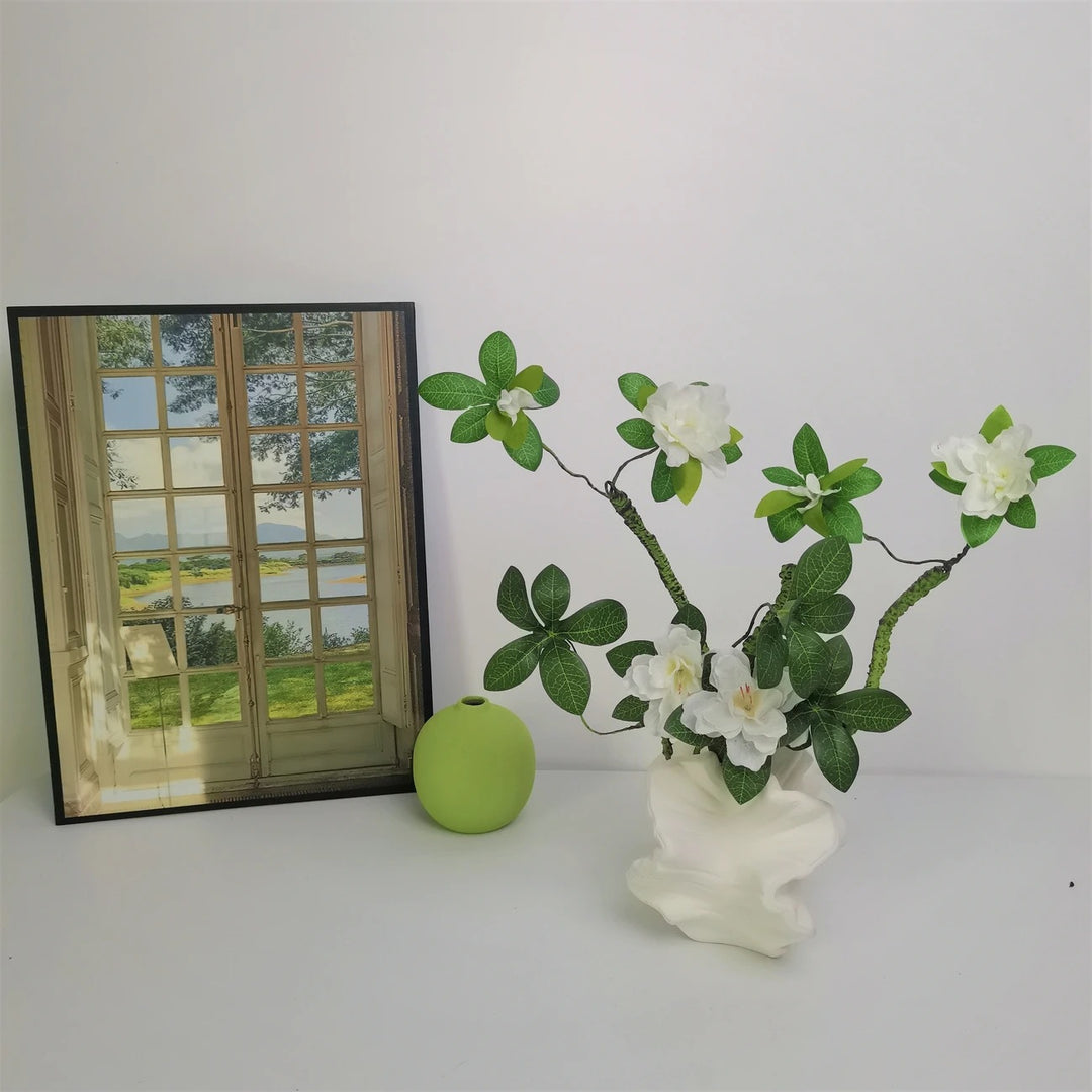 Kunstmatige Azalea Bloem Arrangement Vaasje