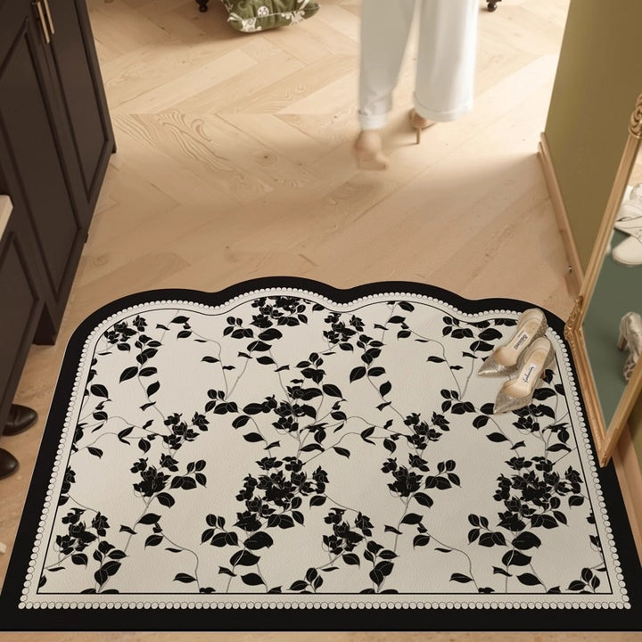 Elegante Botanische Ontwerp Comfortmat voor Thuis