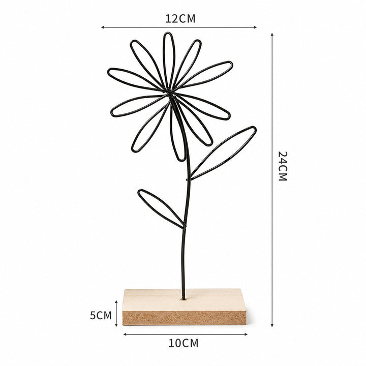 Bloemen Draad Sculptuur
