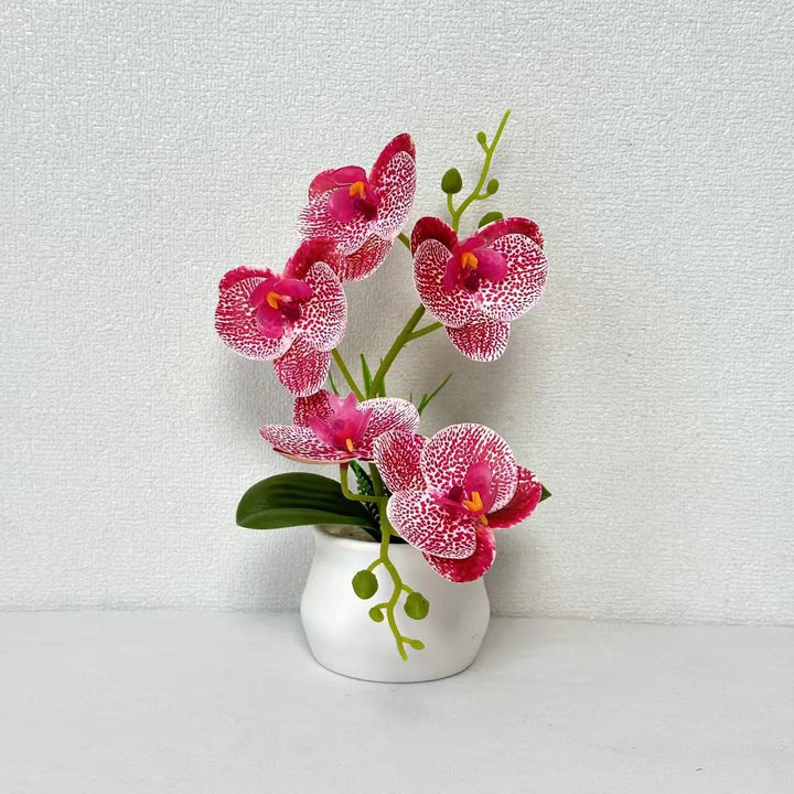 Elegante Kunstachtige Orchidee Plant Arrangement voor Thuis Decor