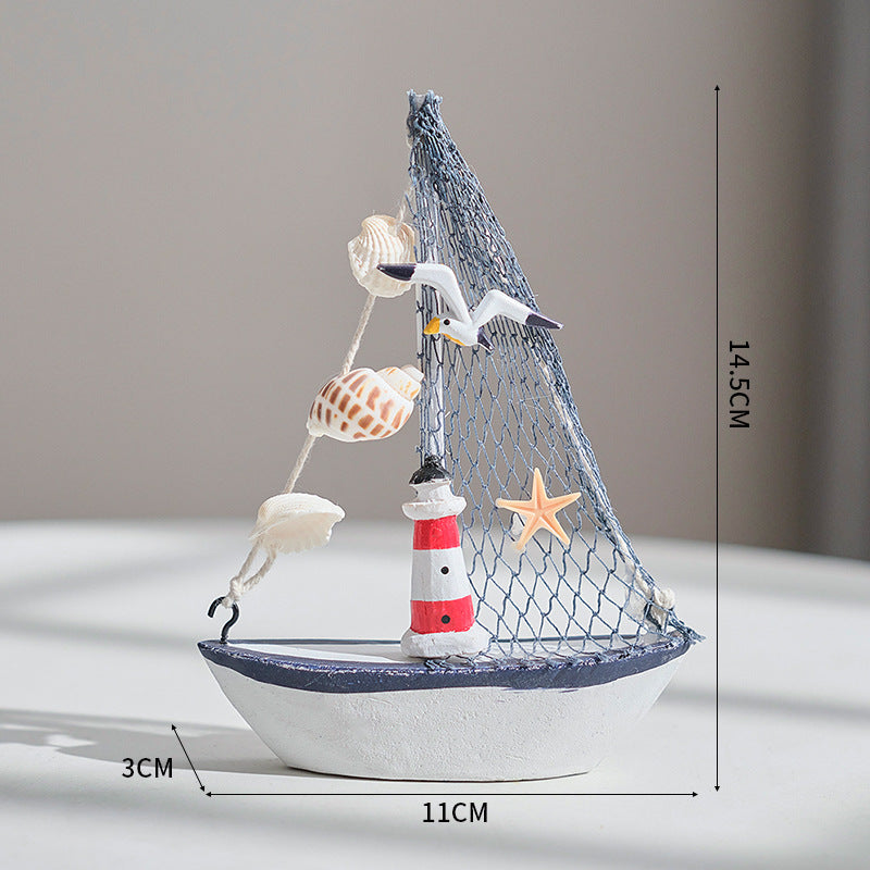 Decoratieve Zeilboot Huis Accent