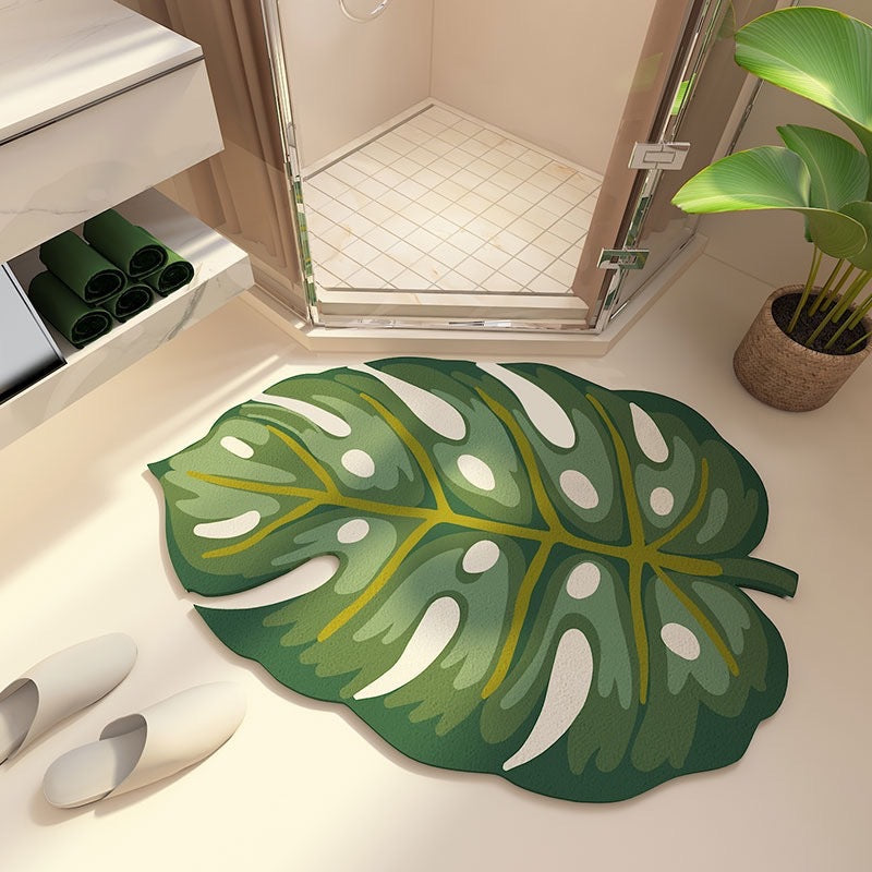 Decoratieve Bladvormige Badmat