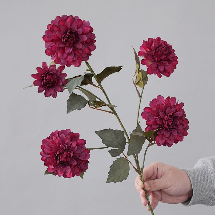 Faux Dahlia Steel