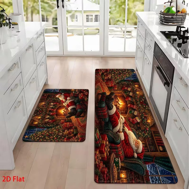 Kerst-Thema Keukenmat Set