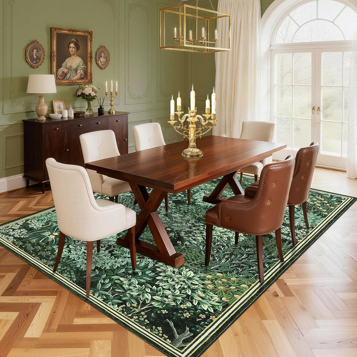 Elegante Bloemige Ontwerp Tapijt