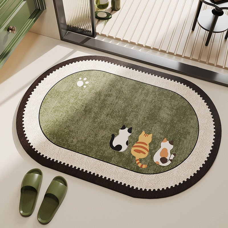 Kat-Thema Pluche Badmat