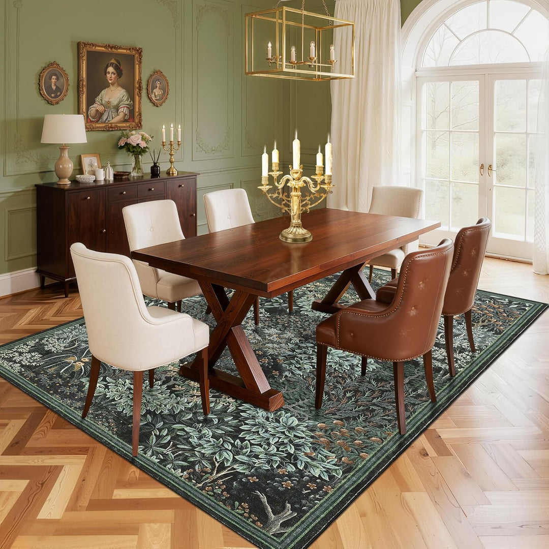 Elegante Bloemige Ontwerp Tapijt
