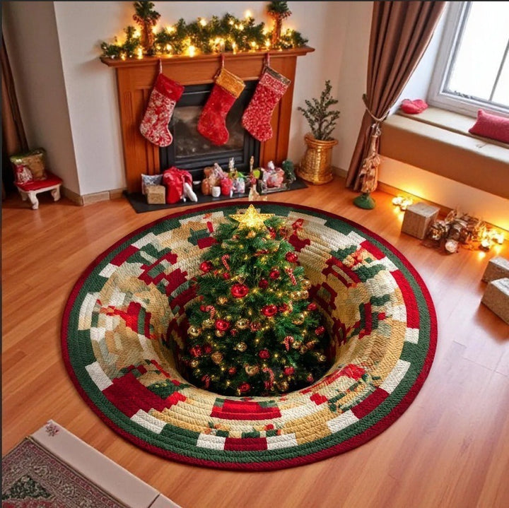 Kerst Patchwork Vloerkleed