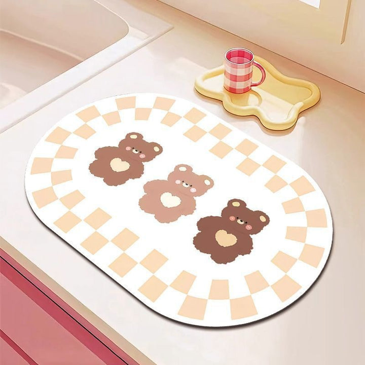 Cartoon Bear-Themed Keukenmat