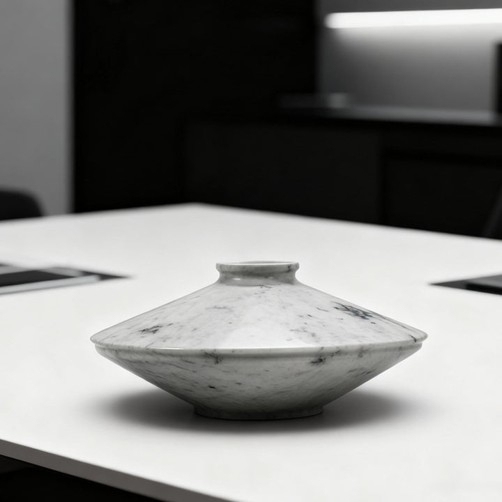 Elegante Marmeren Decoratieve Vaas