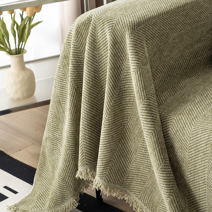 Gezellige Chenille Sofa Dekentje