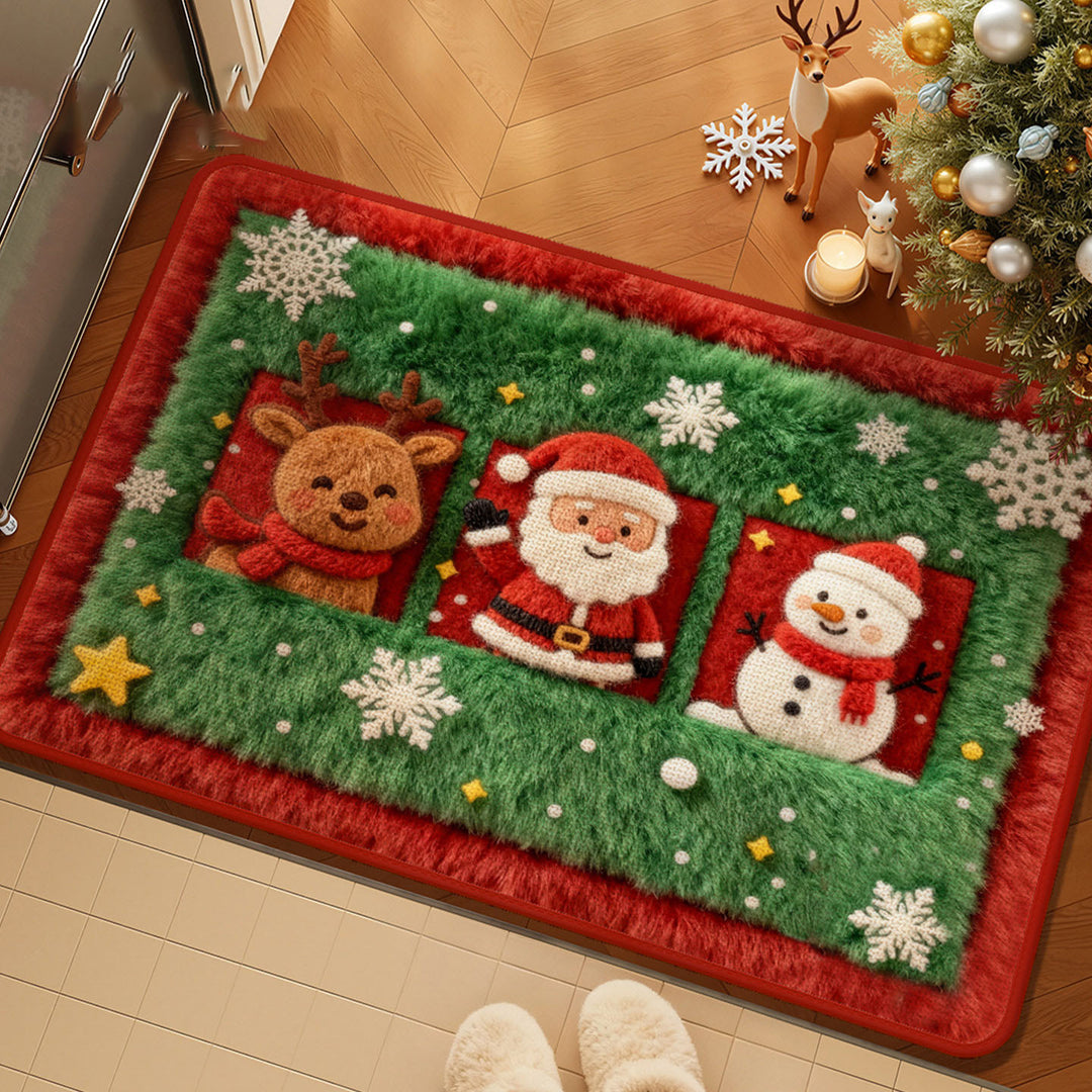 Kerst-Thema Pluche Deurmat