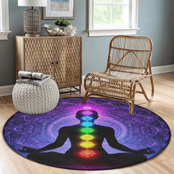 Artistiek Celestiaal Thema Ronde Tapijt