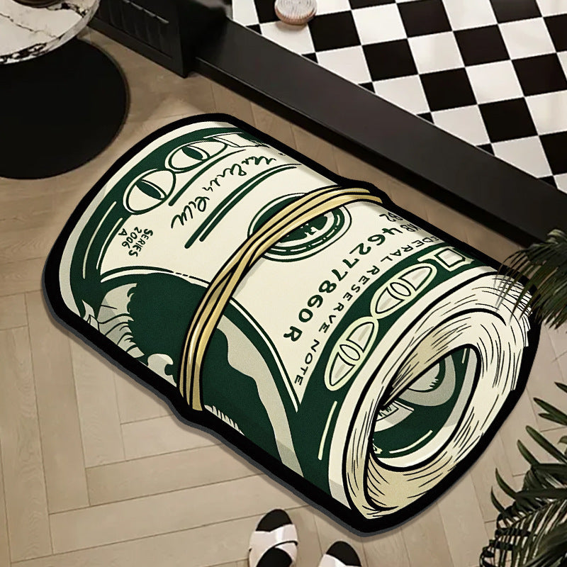 Money Roll Decoratieve Area Mat
