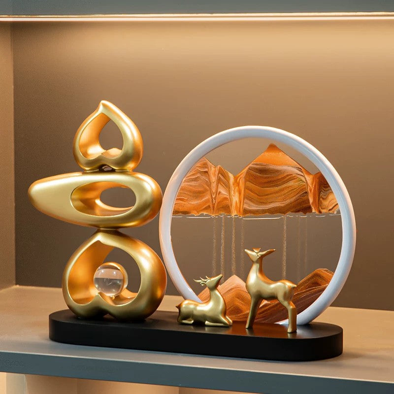 Moderne Abstracte Zand Kunst Sculptuur