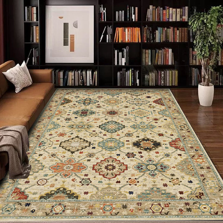 Vintage-Inspirerende Geometrische Tapijt