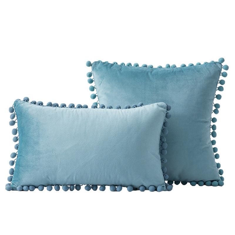 Decoratieve Pom-Pom Accent Kussen