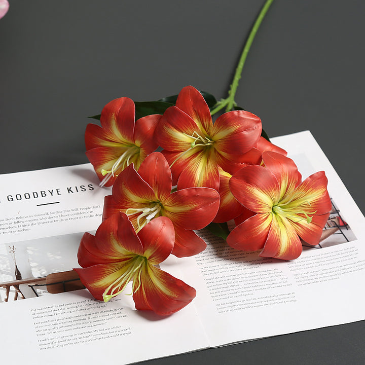 Realistische Zijde Bloem Steel Arrangment