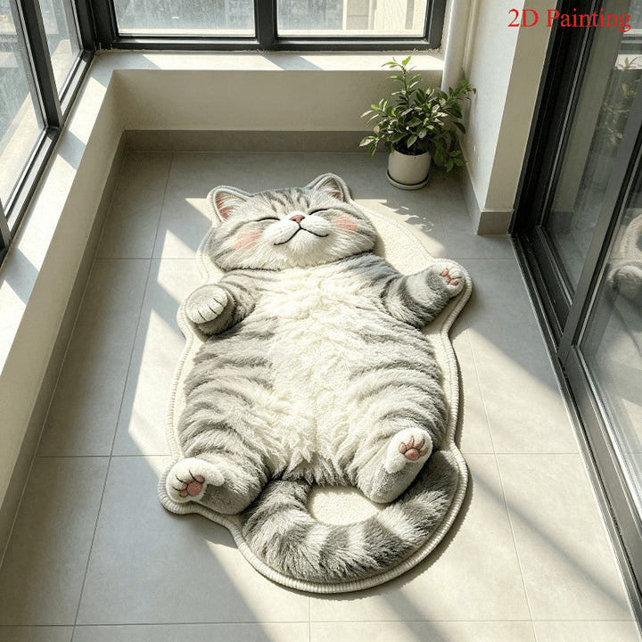 Kat-Thema Pluche Vloerkleed