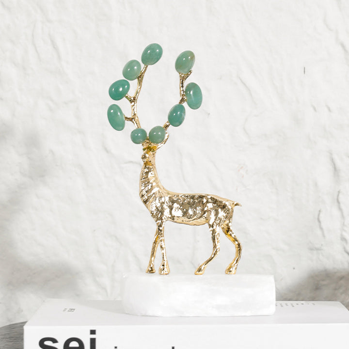 Elegante Decoratieve Herten Sculptuur