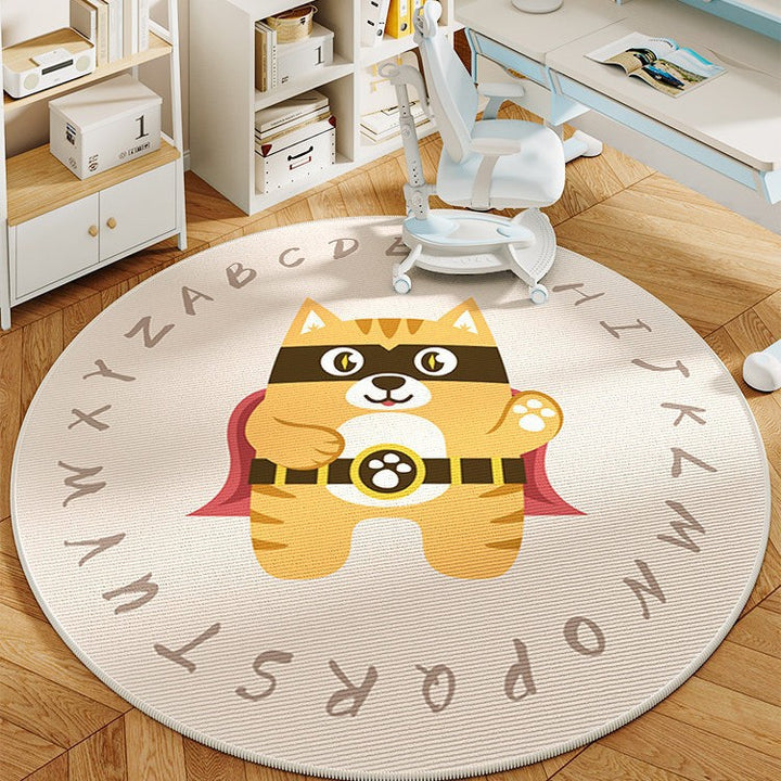 Ronde Cartoon Panda-Thema Gebieds Tapijt