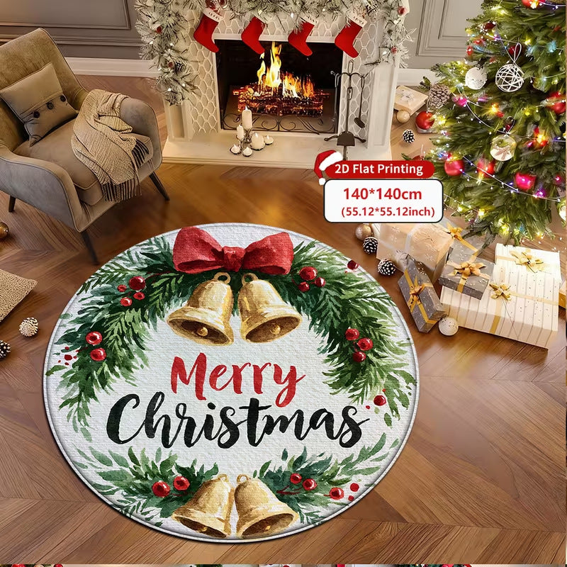 3D Kerstthema Tapijt