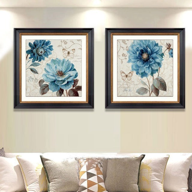 Bloemrijke Canvas Kunstwerken