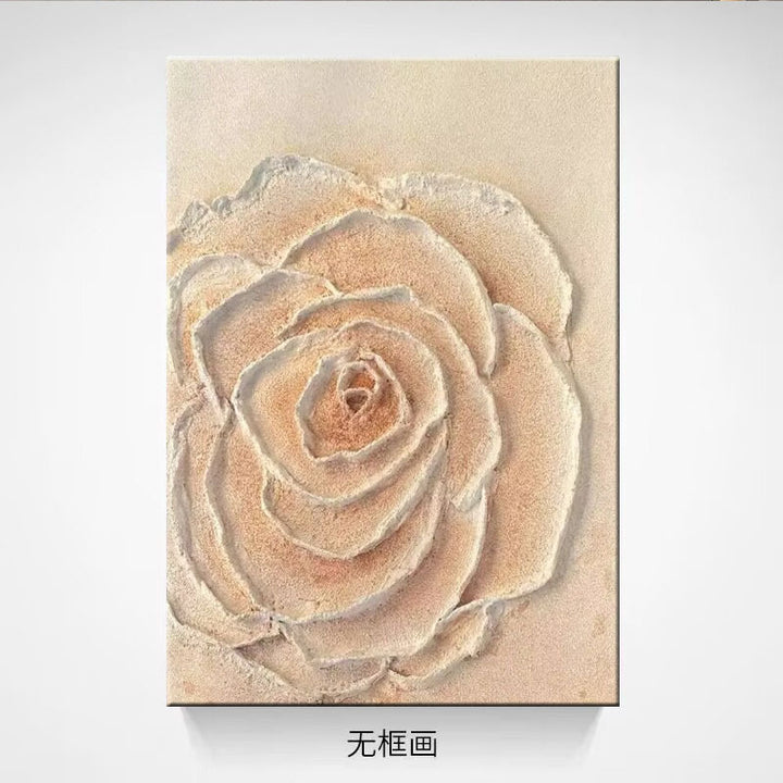 Textured Floral Canvas Kunstwerk