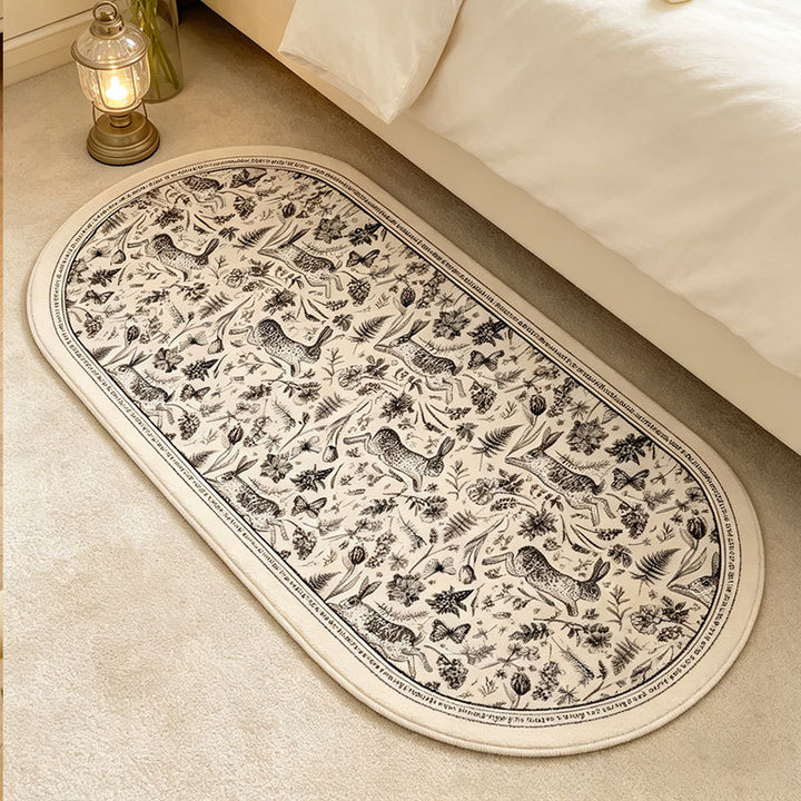 Decoratieve vloerkleed voor slaapkamer woningdecoratie