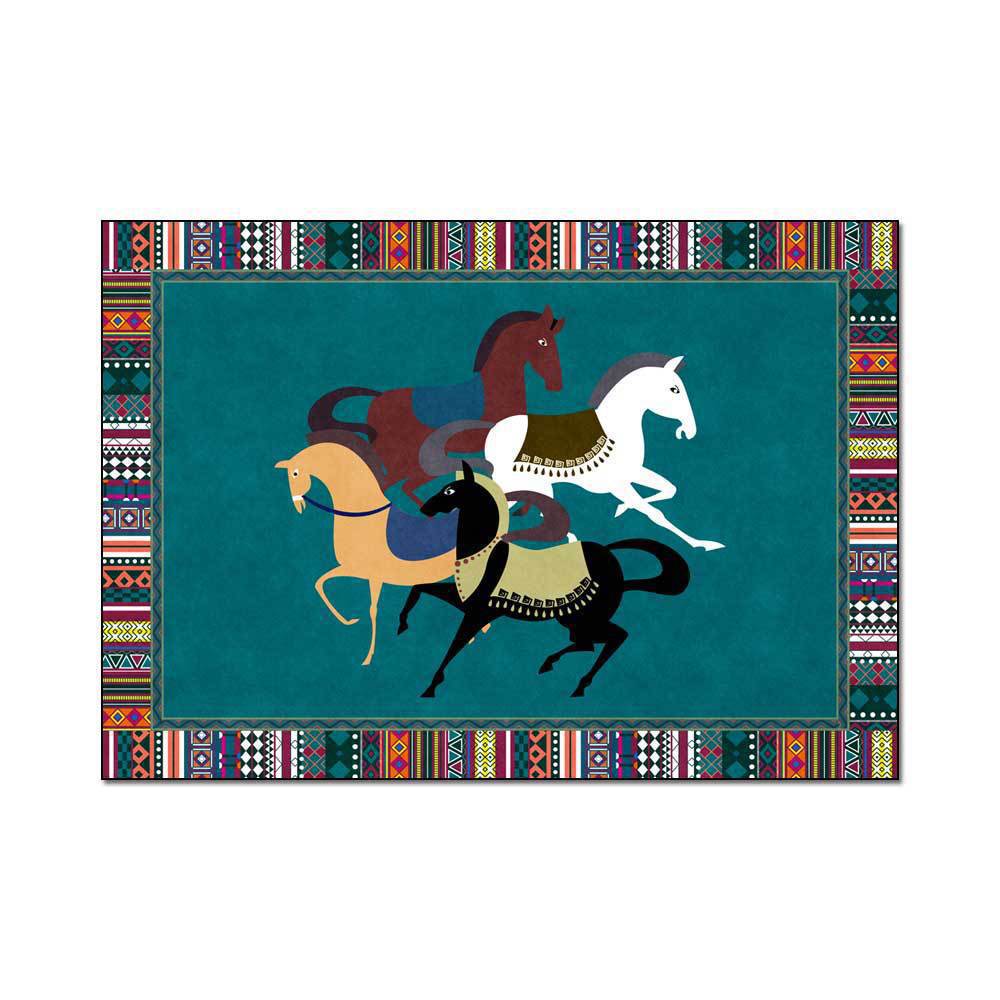Artistiek Paard-Thema Gebiedsmat